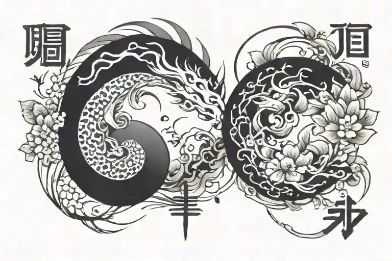 semicolon equilibrium tattoo design idea