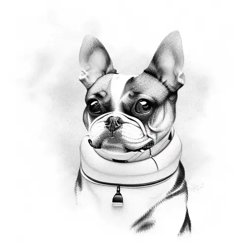 memorial dog  tattoo design idea