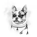 memorial dog  tattoo design idea