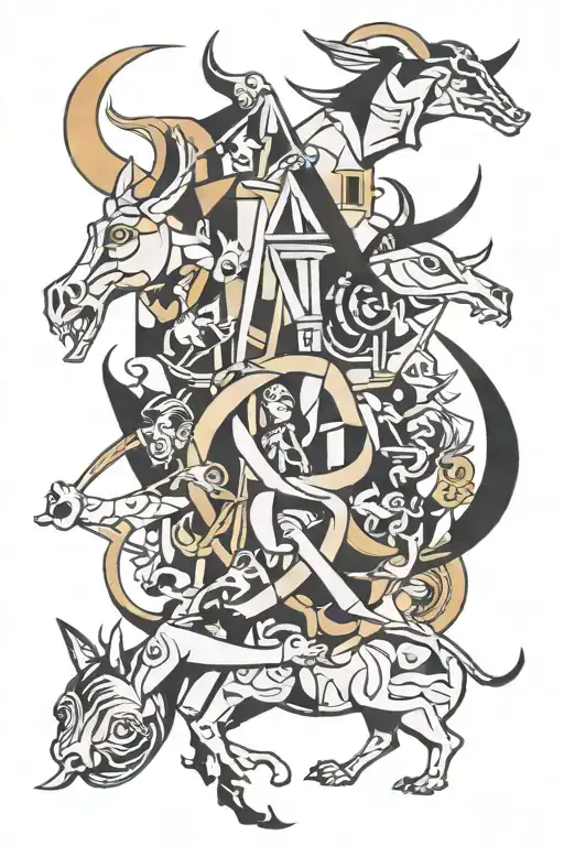 Guernica picasso inspired tattoo tattoo design idea