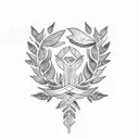 laurel wreath tattoo design idea