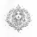 laurel wreath tattoo design idea