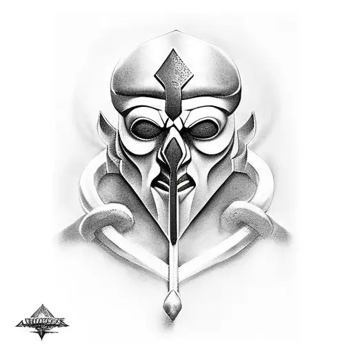 ares god of war tattoo design idea