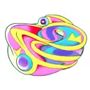 stylized speed bump as the central element, cosmic backdrop tattoo design idea