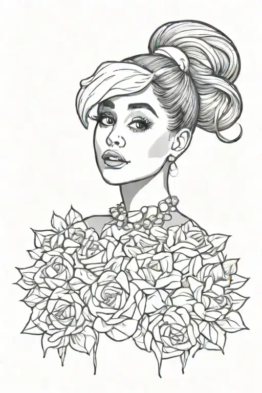 Ariana Grande tattoo design idea