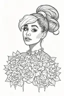 Ariana Grande tattoo design idea