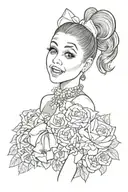 Ariana Grande tattoo design idea