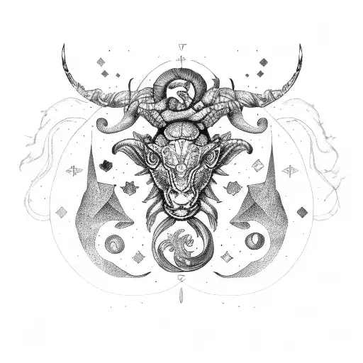 zodiac Leo Aries scorpio libra tattoo design idea