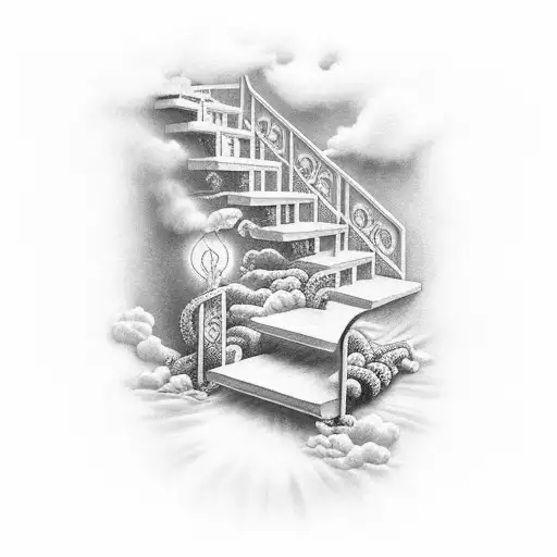 stairs to heaven drawing
