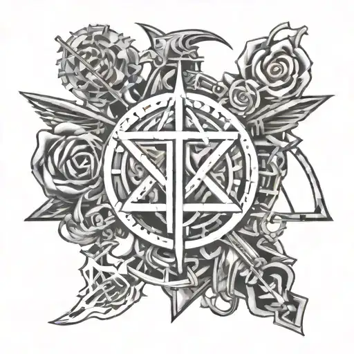 Linkin Park logo merged tattoo design idea