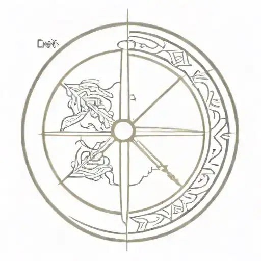 vegvisir viking compass tattoo design idea