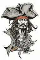 jack sparrow tattoo design idea