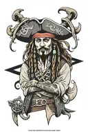 jack sparrow tattoo design idea