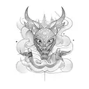 The name Luca  tattoo design idea