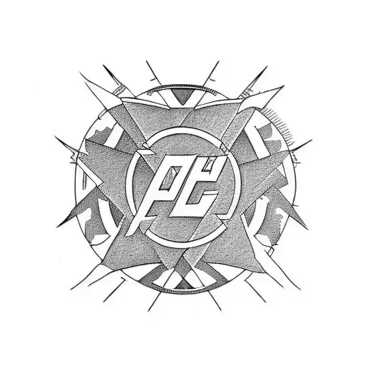 AC DC tattoo design idea