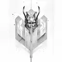 thor hammer  tattoo design idea