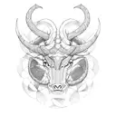 capricorn symbol tattoo design idea