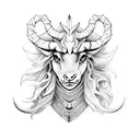 capricorn symbol tattoo design idea