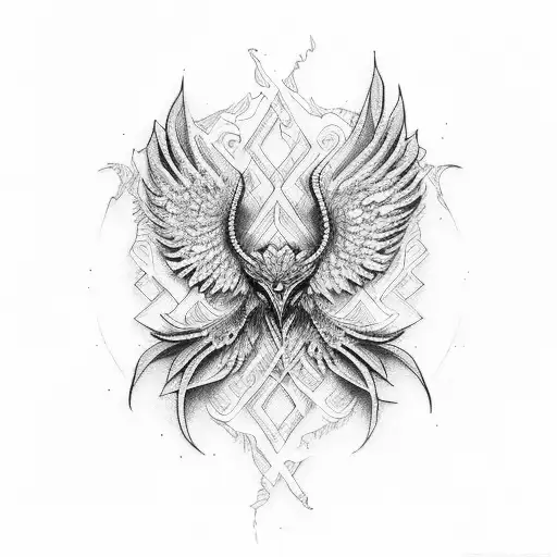 fenix tattoo design idea