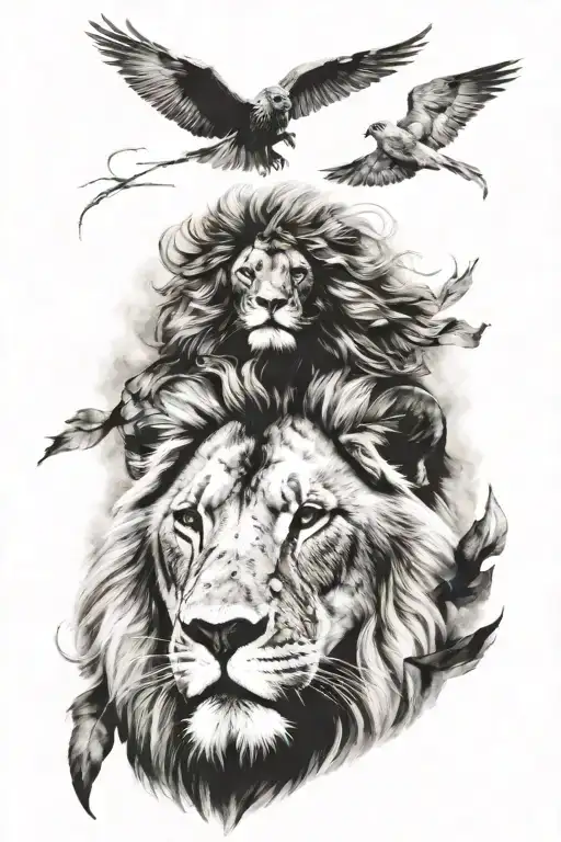 aslan tattoo design idea