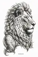 aslan tattoo design idea