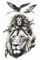aslan tattoo design idea