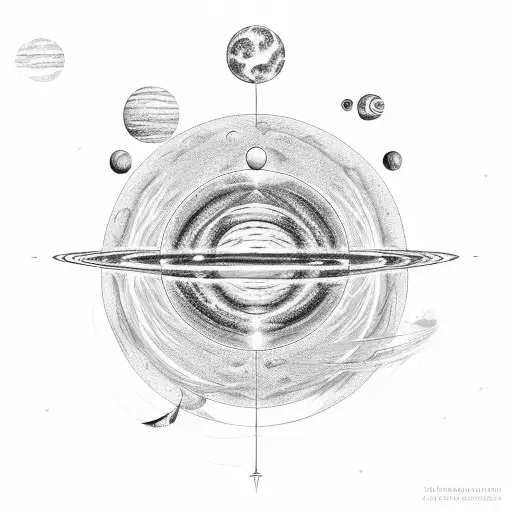 planet alignment for December 14th 2005 tattoo design idea