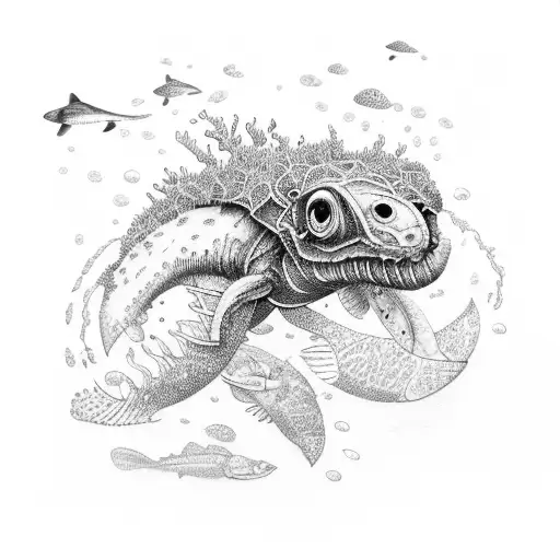 Marine Biodiversity tattoo design idea
