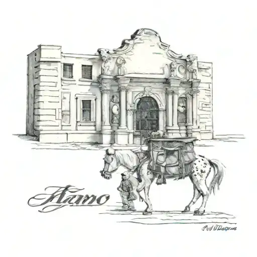 remember the Alamo  tattoo design idea