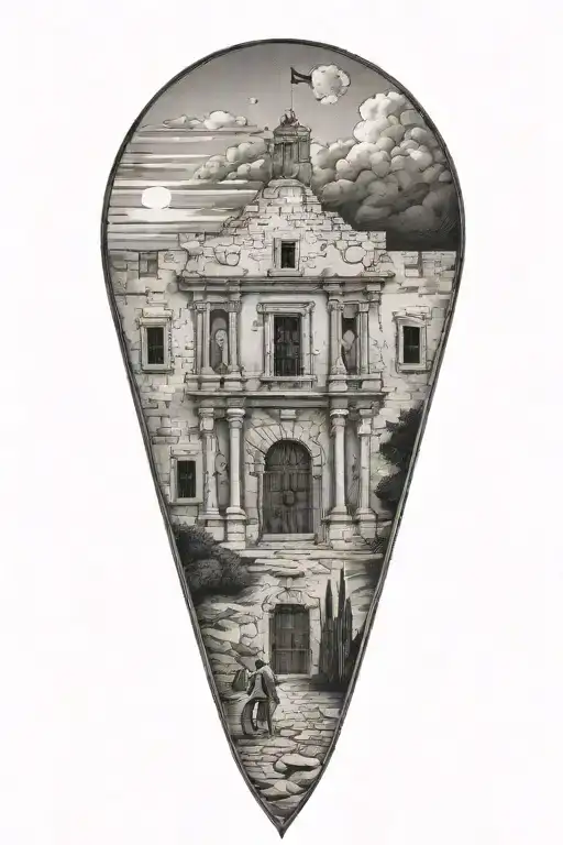 remember the Alamo  tattoo design idea