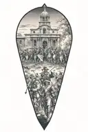 battle of the Alamo  tattoo design idea