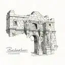 remember the Alamo  tattoo design idea