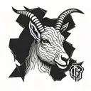 CR7 GOAT tattoo design idea