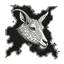 CR7 GOAT tattoo design idea