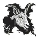 CR7 GOAT tattoo design idea