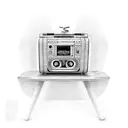 ghetto blaster  tattoo design idea