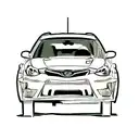 Subaru Impreza sti sleeve tattoo design idea