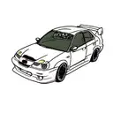 Subaru Impreza sti sleeve tattoo design idea