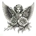 overcoming loss grief  tattoo design idea