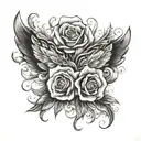 overcoming loss grief  tattoo design idea