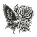 overcoming loss grief  tattoo design idea