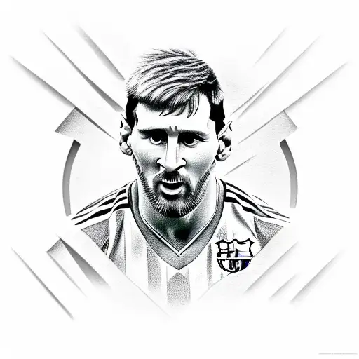 Messi tattoo design idea