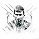 Messi tattoo design idea