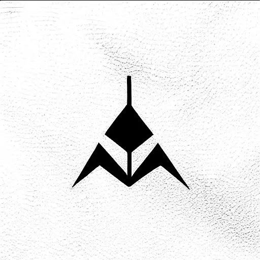 egyptian vertical symbol tattoo design idea