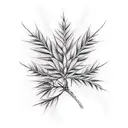cedar branch  tattoo design idea