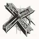 Cross + 3 Nails tattoo design idea