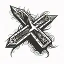 Cross + 3 Nails tattoo design idea