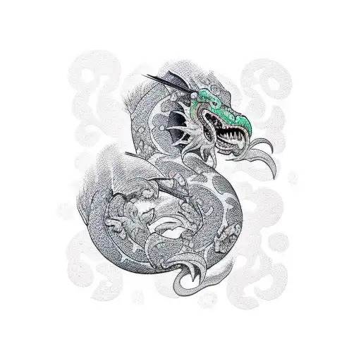 Drake from Chihiro castle tattoo design idea