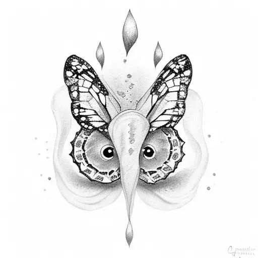 enjoy the little things writing with butterflies tattoo design idea
