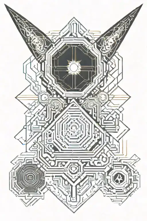 Science fiction tattoo design idea